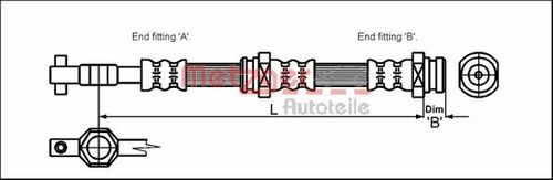 Image du produit pour Flexible de frein
