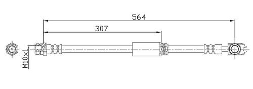 Image du produit pour Flexible de frein GREENPARTS
