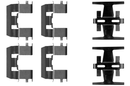 Image du produit pour Kit d'accessoires, plaquette de frein à disque