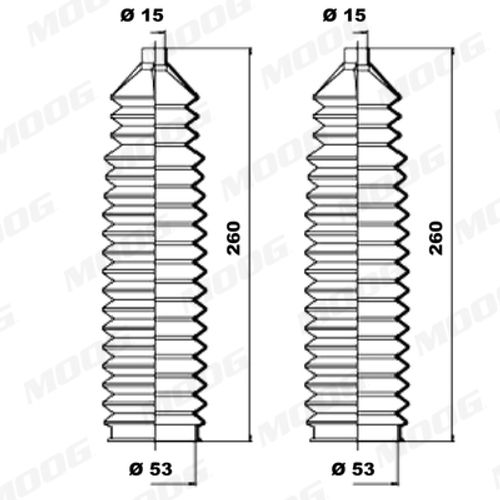 Image du produit pour Jeu de joints-soufflets, direction