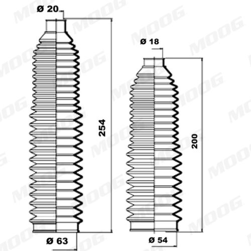 Image du produit pour Jeu de joints-soufflets, direction