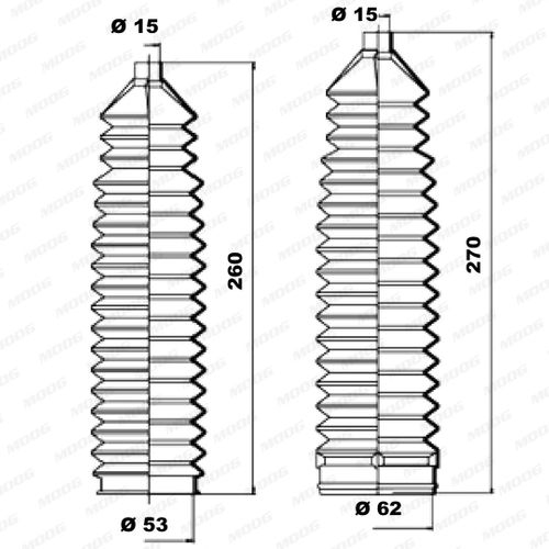 Image du produit pour Jeu de joints-soufflets, direction