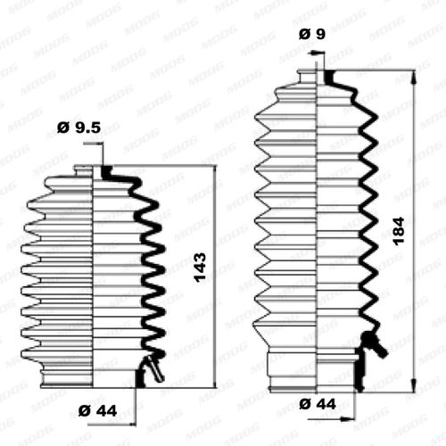 Image du produit pour Jeu de joints-soufflets, direction