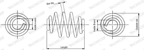 Image du produit pour Ressort de suspension MONROE SPRINGS