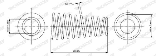 Image du produit pour Ressort de suspension MONROE OESpectrum SPRINGS