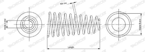 Image du produit pour Ressort de suspension MONROE OESpectrum SPRINGS