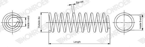 Image du produit pour Ressort de suspension MONROE OESpectrum SPRINGS
