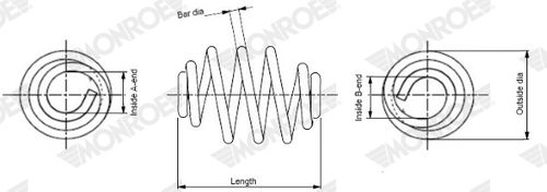 Image du produit pour Ressort de suspension MONROE SPRINGS