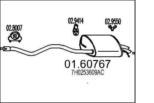 Image du produit pour Silencieux arrière