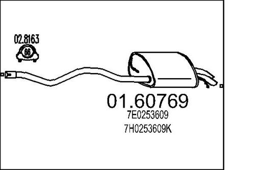 Image du produit pour Silencieux arrière