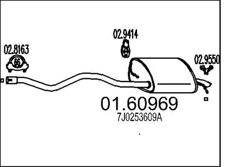 Image du produit pour Silencieux arrière
