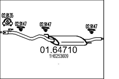 Image du produit pour Silencieux arrière