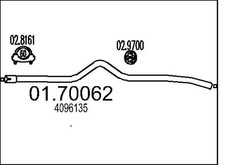 Image du produit pour Tuyau d'échappement