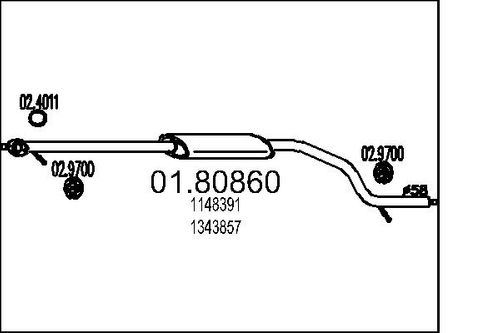 Image du produit pour Silencieux central