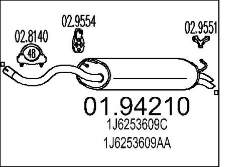 Image du produit pour Silencieux arrière
