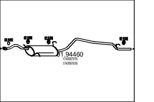 Image du produit pour Silencieux arrière