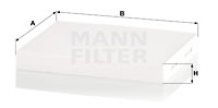 Filtre, air de l'habitacle | MANN-FILTER