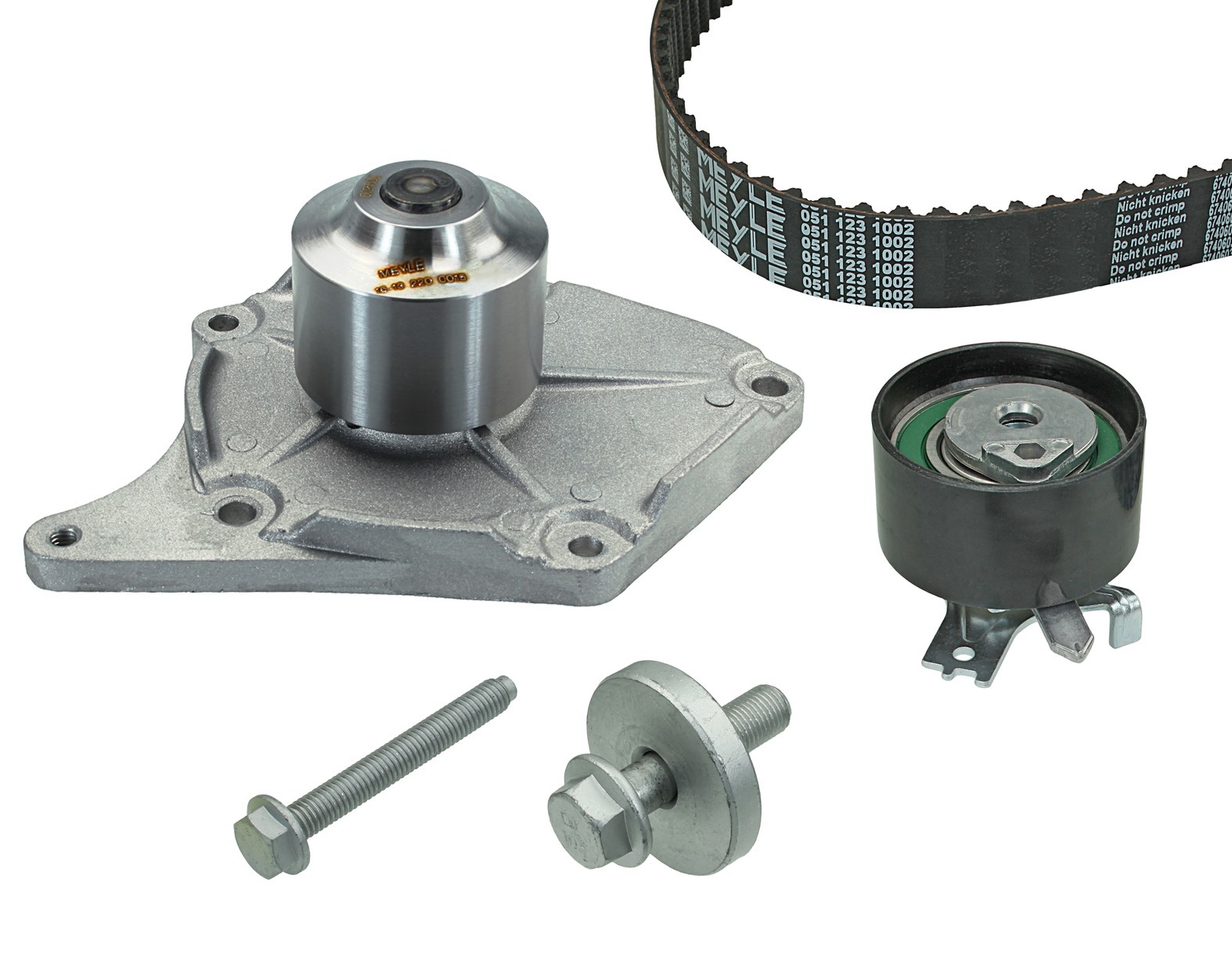 Pompe à eau + kit de courroie de distribution MEYLE-ORIGINAL Quality | MEYLE