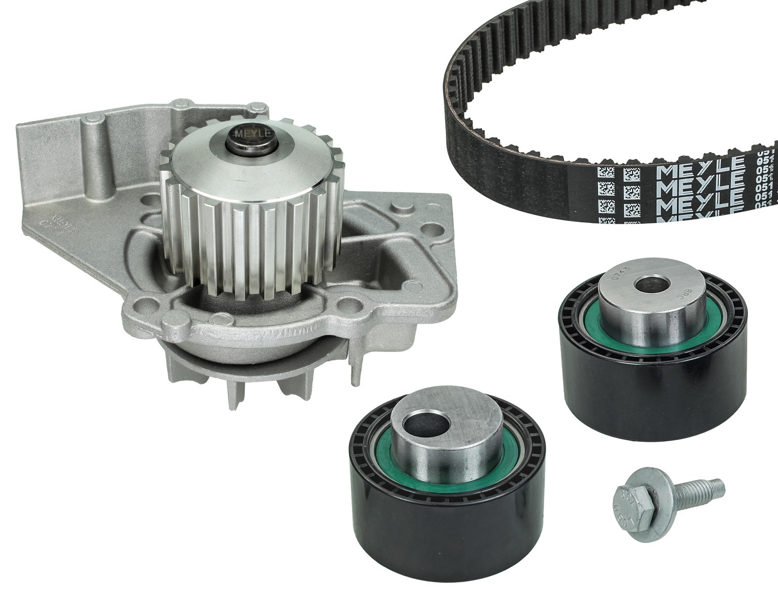 Pompe à eau + kit de courroie de distribution MEYLE-ORIGINAL Quality | MEYLE