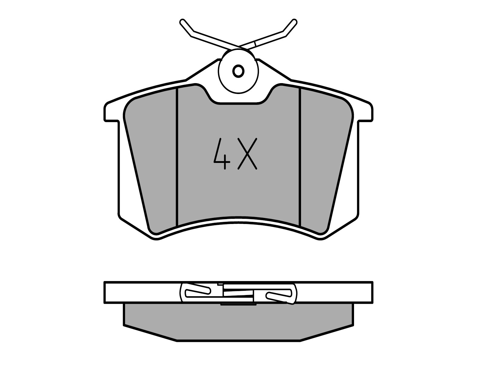 Jeu de 4 plaquettes de frein | MEYLE