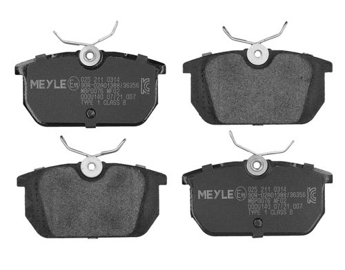 Image du produit pour Jeu de 4 plaquettes de frein