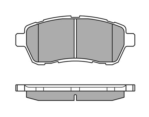Image du produit pour Jeu de 4 plaquettes de frein