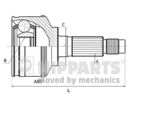 Image du produit pour Jeu de joints, arbre de transmission