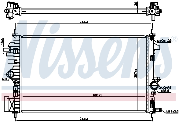 Radiateur, refroidissement du moteur | NISSENS