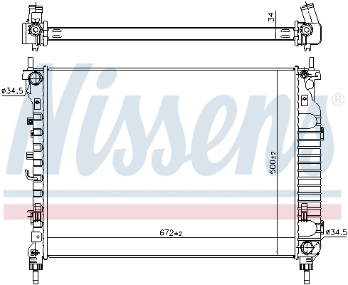Radiateur, refroidissement du moteur | NISSENS
