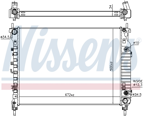 Radiateur, refroidissement du moteur | NISSENS