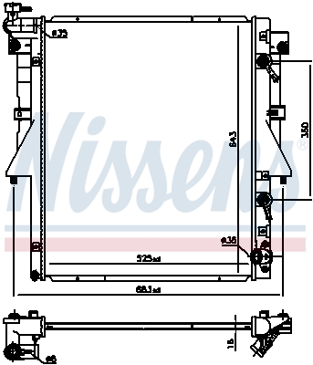 Radiateur, refroidissement du moteur | NISSENS
