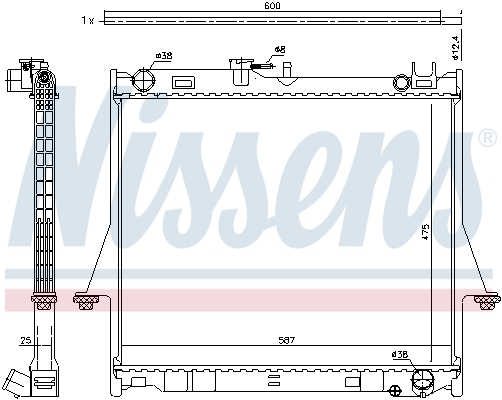 Radiateur, refroidissement du moteur | NISSENS