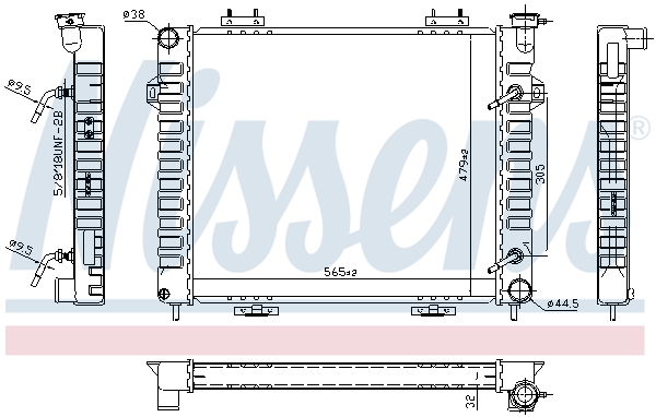 Radiateur, refroidissement du moteur | NISSENS