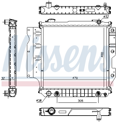 Radiateur, refroidissement du moteur | NISSENS