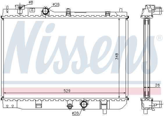 Radiateur, refroidissement du moteur | NISSENS