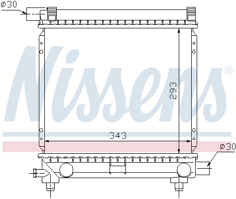 Radiateur, refroidissement du moteur | NISSENS