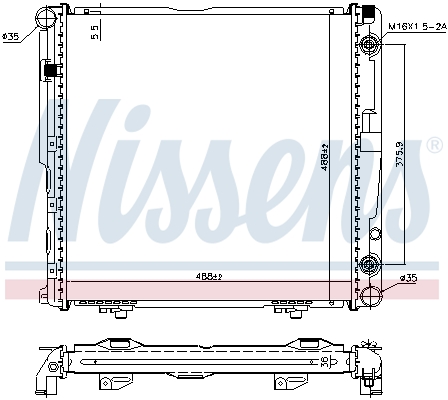Radiateur, refroidissement du moteur | NISSENS