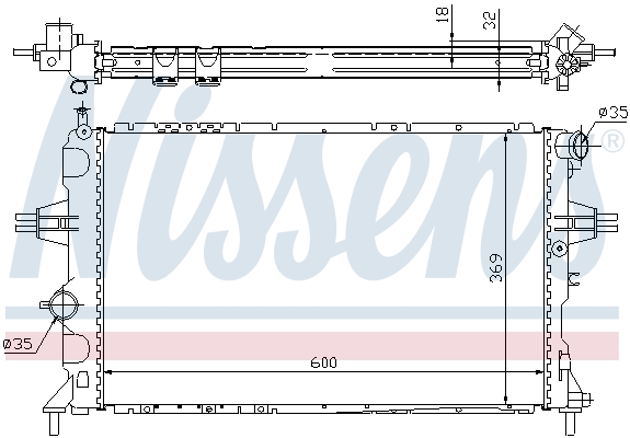 Radiateur, refroidissement du moteur | NISSENS