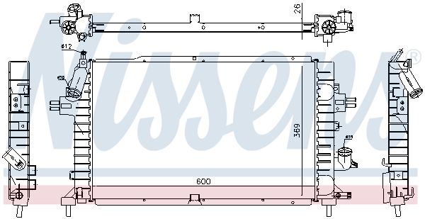 Radiateur, refroidissement du moteur | NISSENS