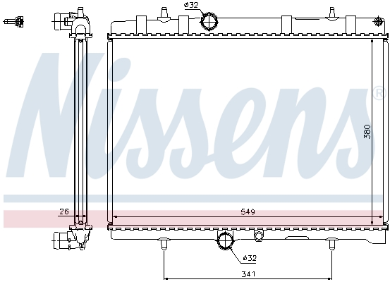 Radiateur, refroidissement du moteur | NISSENS