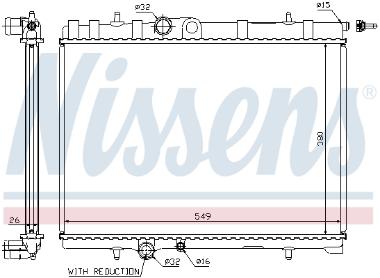 Radiateur, refroidissement du moteur | NISSENS