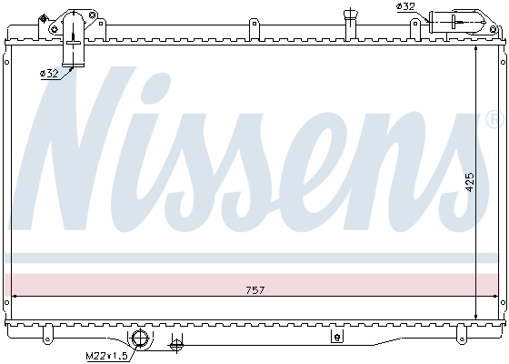 Radiateur, refroidissement du moteur | NISSENS