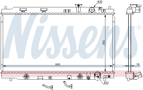 Radiateur, refroidissement du moteur | NISSENS