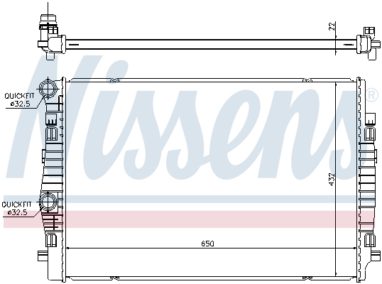 Radiateur, refroidissement du moteur | NISSENS