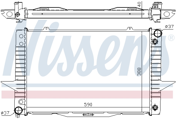 Radiateur, refroidissement du moteur | NISSENS