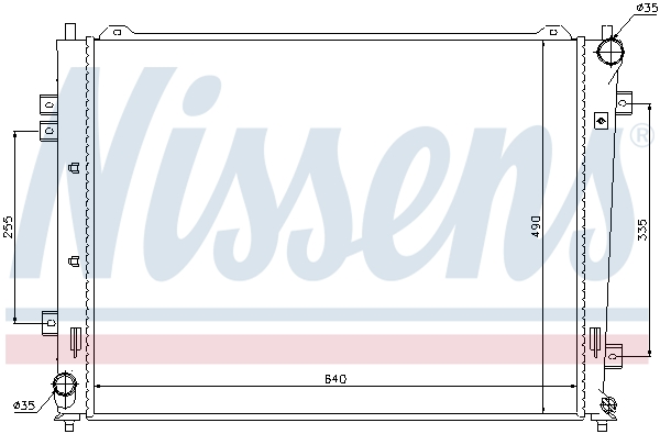 Radiateur, refroidissement du moteur | NISSENS