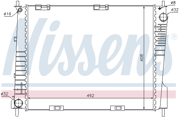 Radiateur, refroidissement du moteur | NISSENS