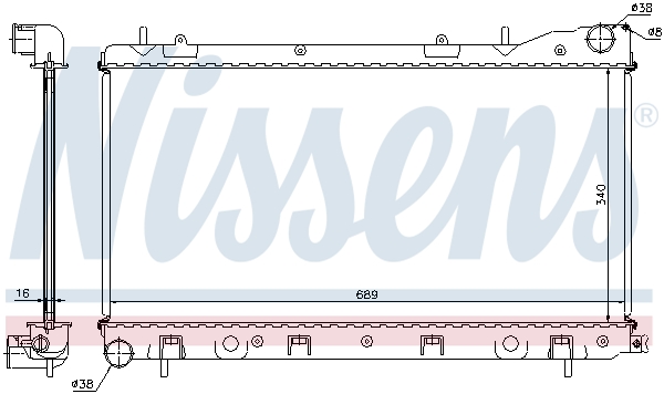 Radiateur, refroidissement du moteur | NISSENS