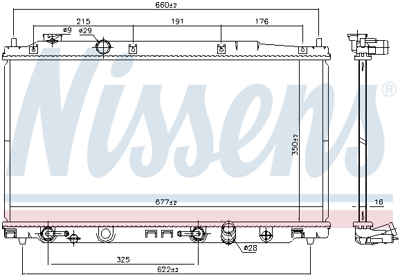 Radiateur, refroidissement du moteur | NISSENS