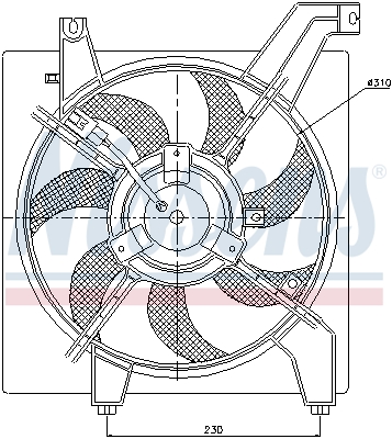 Ventilateur, refroidissement du moteur | NISSENS